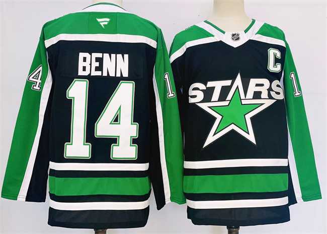 Men's Dallas Stars #14 Jamie Benn Black 2024-25 Reverse Retro Stitched Jersey,We sell and wholesale Men's Dallas Stars #14 Jamie Benn Black 2024-25 Reverse Retro Stitched Jersey on line form chian!